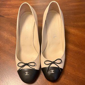 Chanel leather pumps-Vintage-38.5